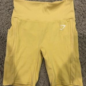 Gymshark Sol Lift Shorts in Powder Yellow